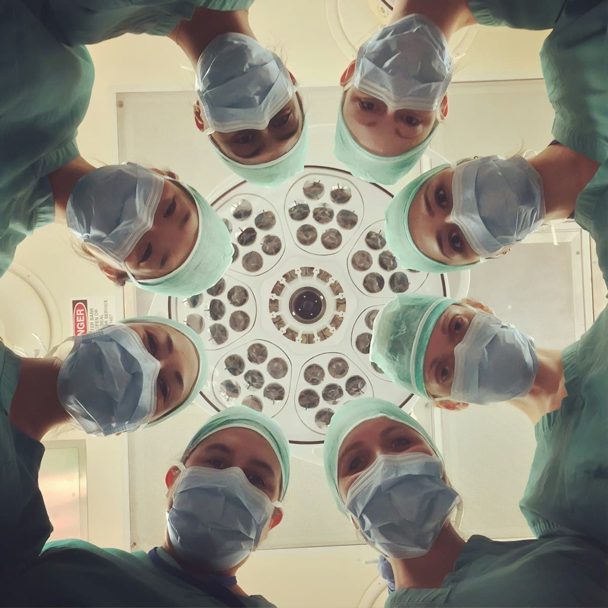 A clinical team at work