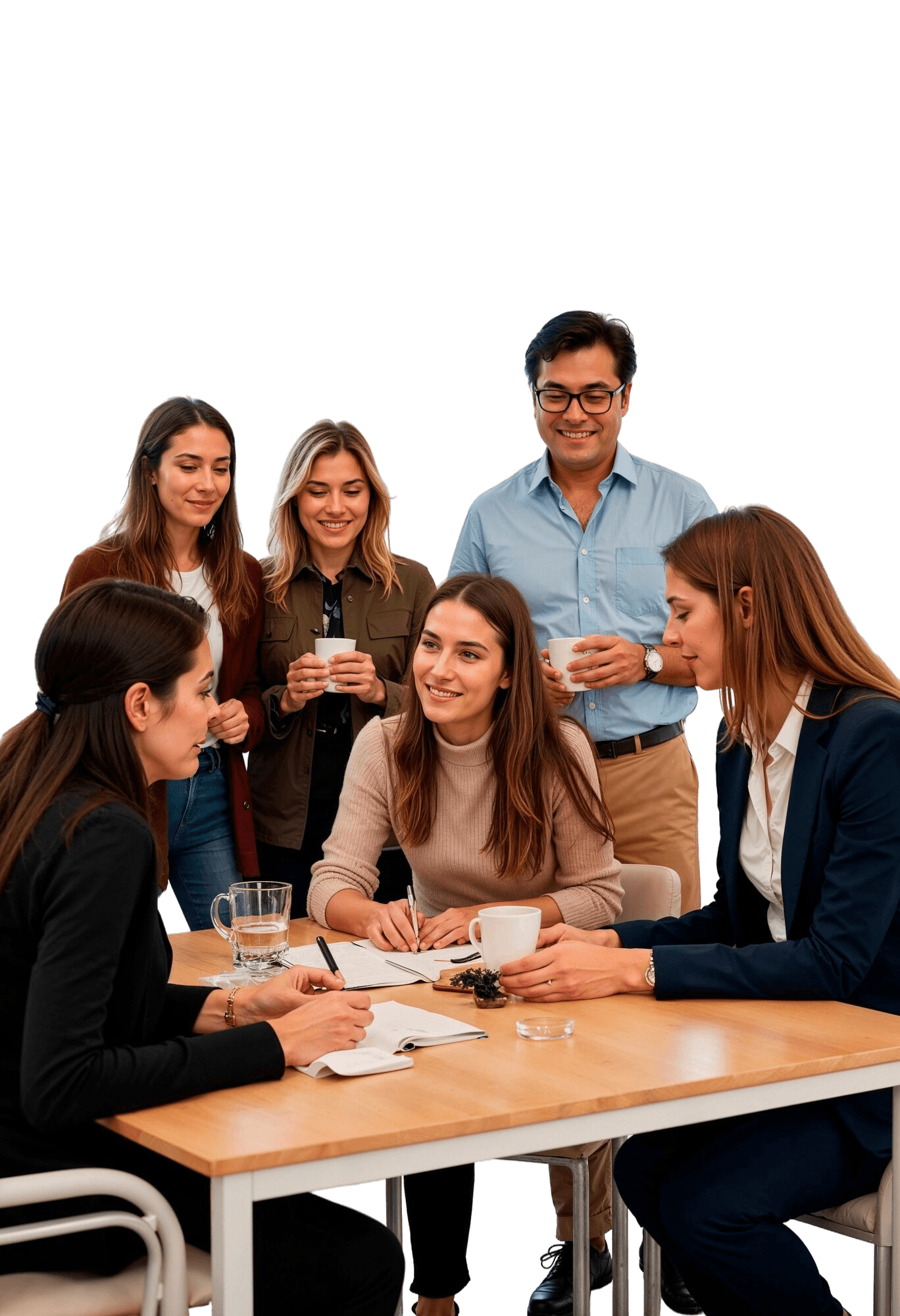 A team meeting